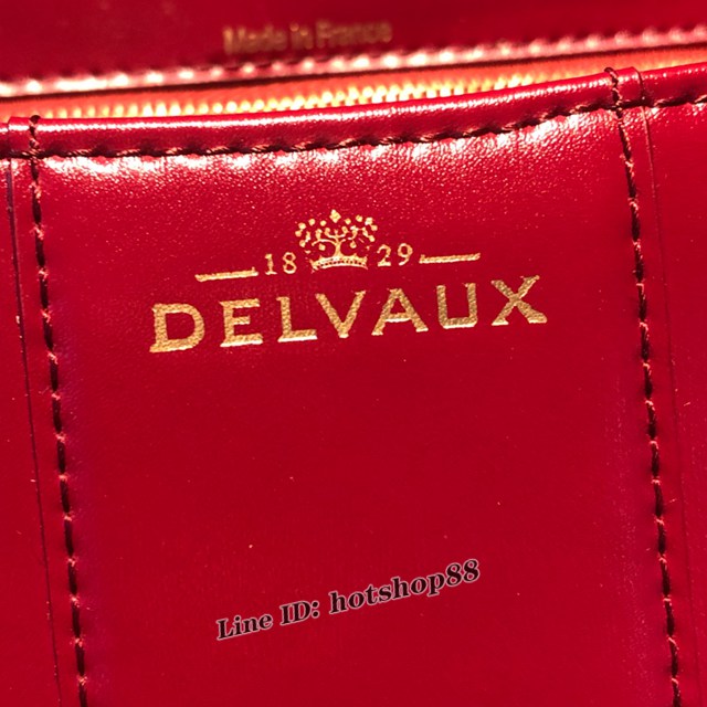Delvaux頂級原單brilliant box皮印度紅手提女包 德爾沃專櫃brilliant小號手袋 bxs1086